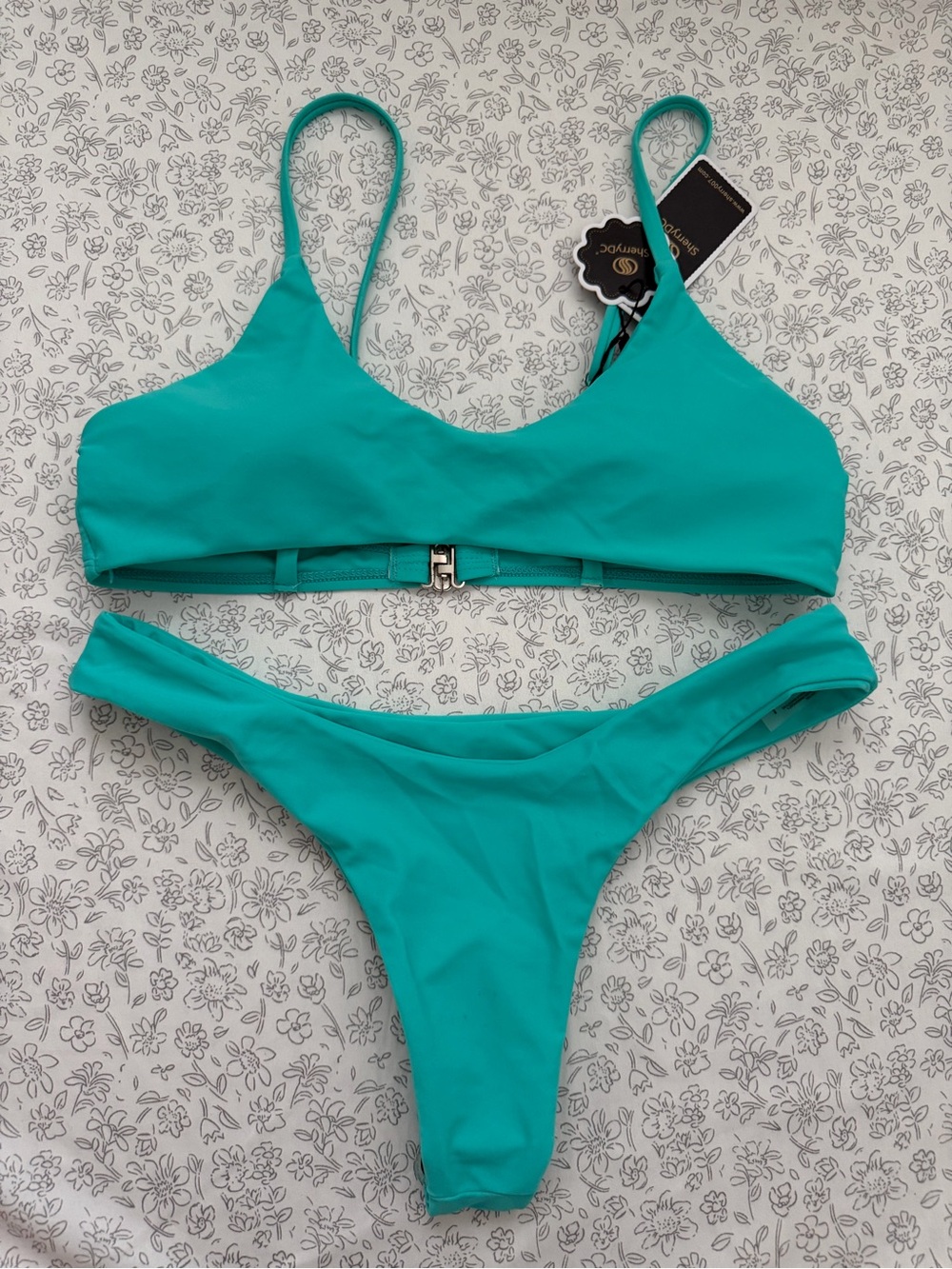 Women’s Teal Bikini Set - Sleek Two-Piece Swimwear